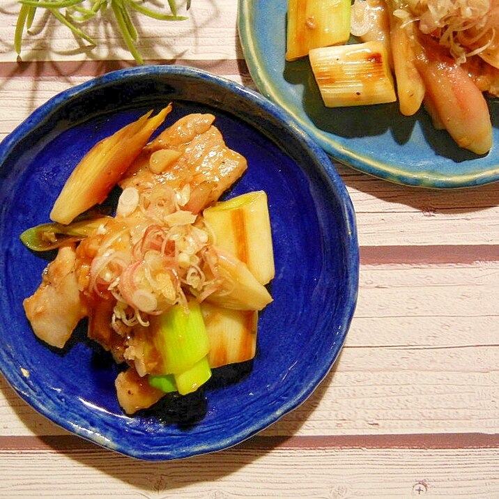 厚切り豚バラ肉とネギとみょうがの甘酢焼き レシピ 作り方 By Kon9093 楽天レシピ